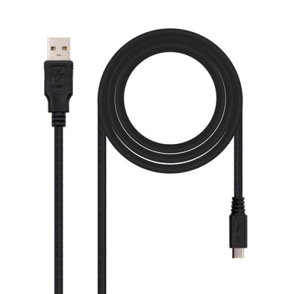 Nanocable cabo USB 3 m USB 2.0 USB A Micro-USB B Preto