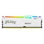Memória RAM Kingston Fury Beast RGB White (AMD Expo) 16GB (1x16GB) DDR5-6000MHz 1R CL36 Branca