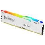 Memória RAM Kingston Fury Beast RGB White (AMD Expo) 16GB (1x16GB) DDR5-6000MHz 1R CL36 Branca - Image 2