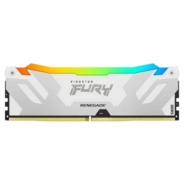 Memória RAM Kingston Fury Renegade RGB White (Intel XMP) 16GB (1x16GB) DDR5-6000MHz 1R CL32 Branca