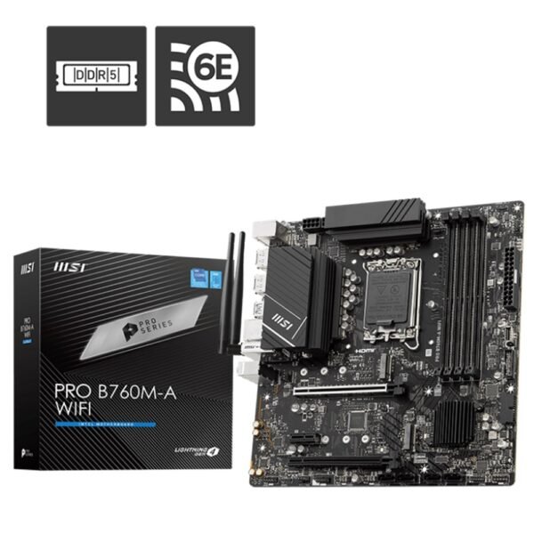 Motherboard Micro-ATX MSI Pro B760M-A WiFi DDR5 LGA 1700