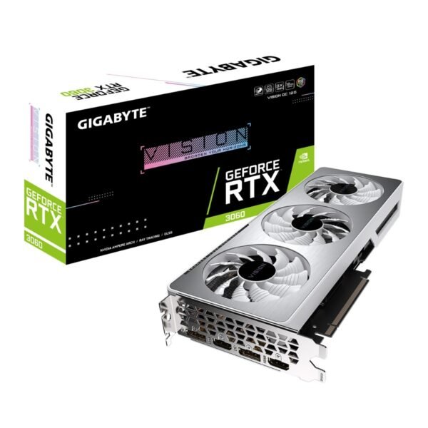 Placa Gráfica Gigabyte GeForce RTX 3060 Vision OC 12GB GDDR6 (rev. 2.0) LHR