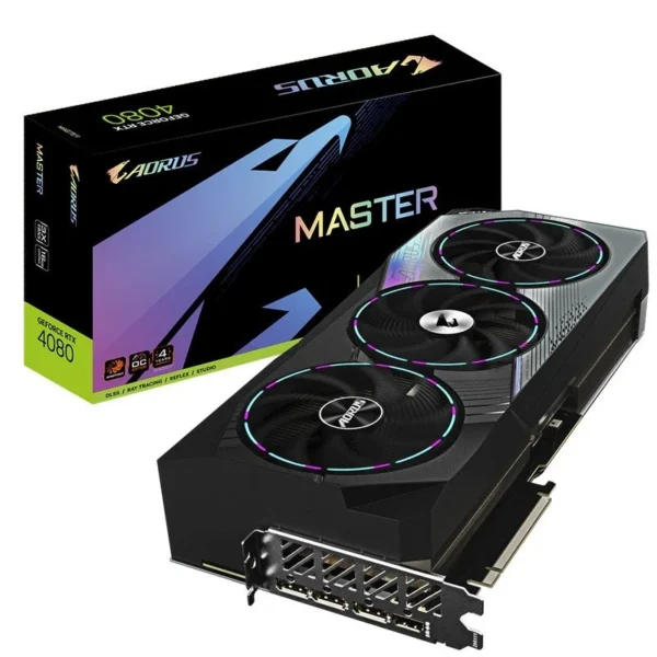 Placa Gráfica Gigabyte AORUS GeForce RTX 4080 MASTER 16GB GDDR6X