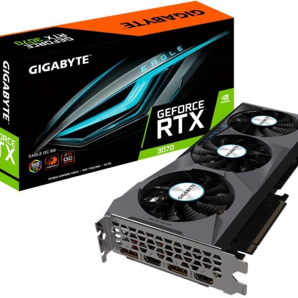 Placa Gráfica Gigabyte GeForce RTX 3070 Eagle OC Rev.2 LHR 8GB GD6