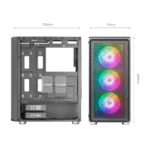 Caixa ATX Mars Gaming MC-F ARGB Vidro Temperado Branca - Image 6