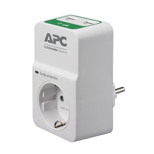 Supressor de Picos APC Essential SurgeArrest PM1WU2-GR 1 Outlet 230V 2 Portas USB