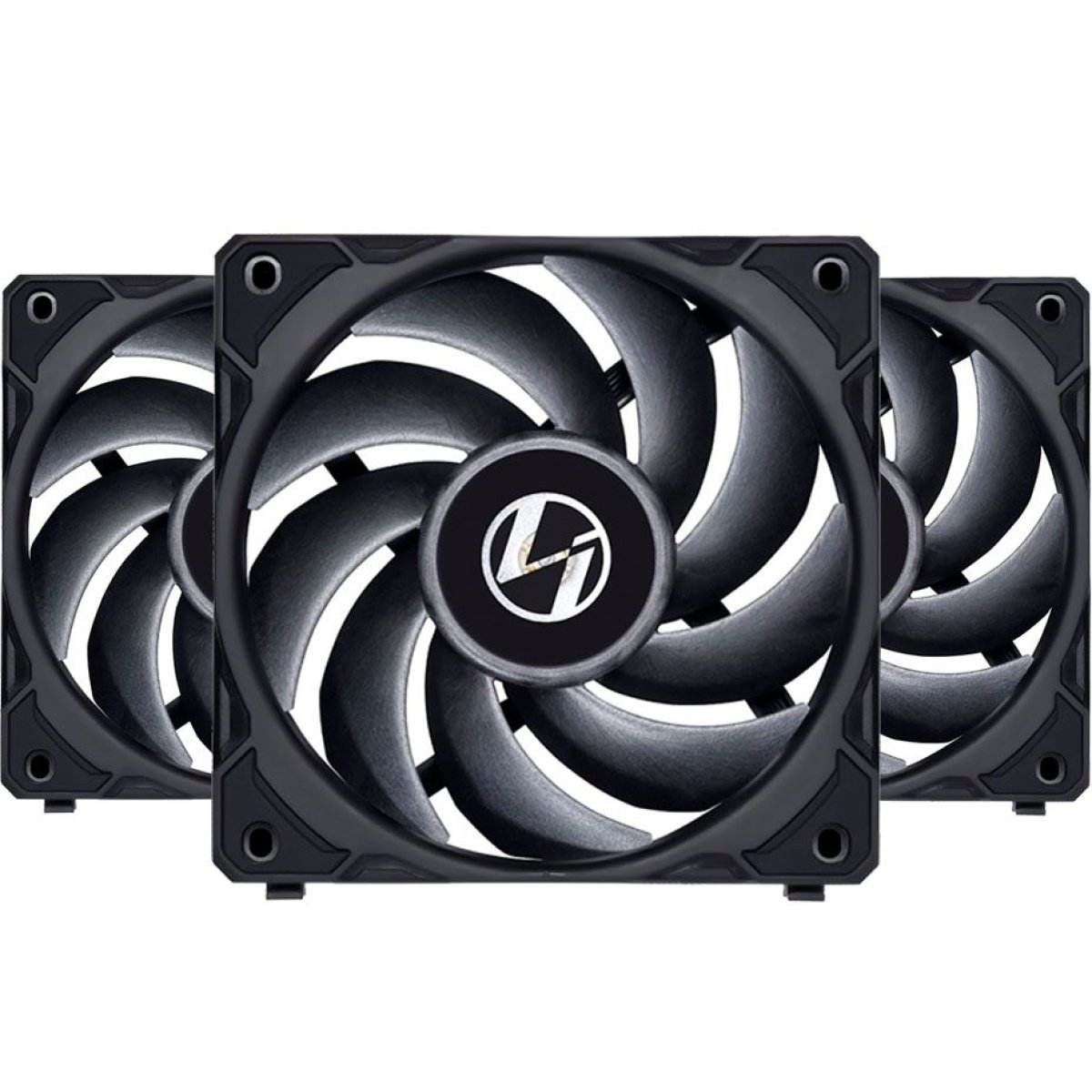 Ventoinha Lian Li UNI P28 PWM Preto 120mm (Pack 3) - Image 1