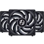 Ventoinha Lian Li UNI P28 PWM Preto 120mm (Pack 3)