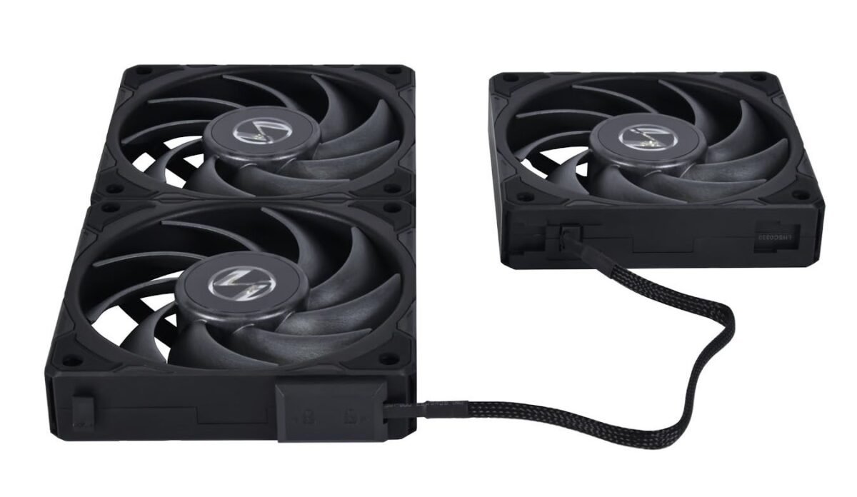 Ventoinha Lian Li UNI P28 PWM Preto 120mm (Pack 3) - Image 3