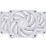 Ventoinha Lian Li UNI P28 PWM Branco 120mm (Pack 3)