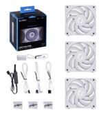 Ventoinha Lian Li UNI P28 PWM Branco 120mm (Pack 3) - Image 6