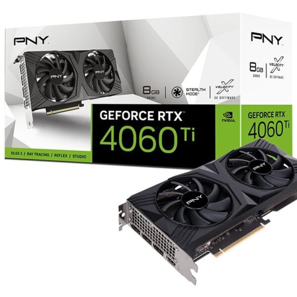Placa Gráfica PNY GeForce® RTX 4060 Ti Gaming VERTO Dual Fan 8GB DLSS3