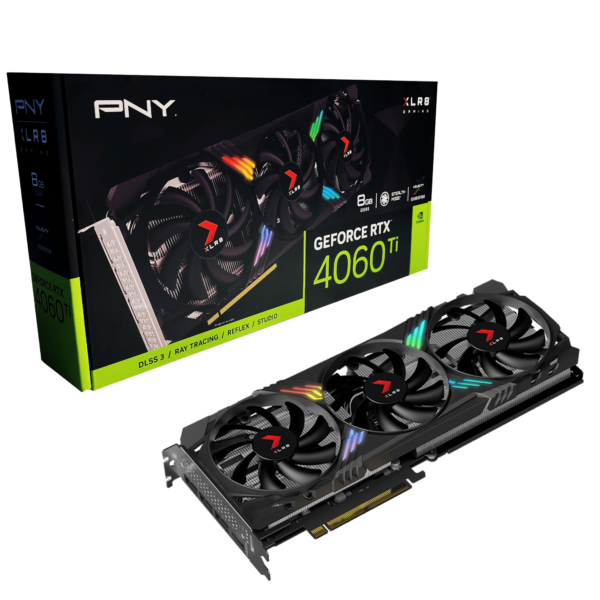 Placa Gráfica PNY GeForce® RTX 4060 Ti XLR8 Gaming VERTO EPIC-X RGB 8GB DLSS3