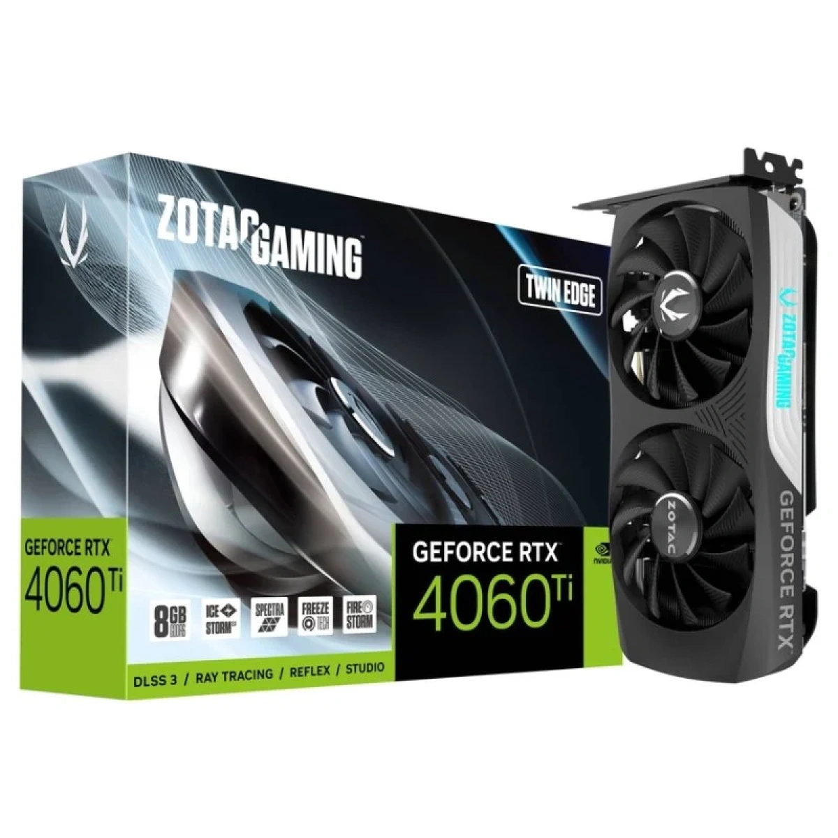 Placa Gráfica ZOTAC GeForce® RTX 4060 Ti Twin Edge 8GB GDDR6 DLSS3 - Image 1