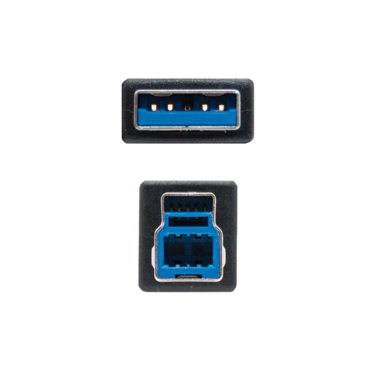 Cabo USB 3.0 Nanocable Tipo A/M-B/M 2 M Preto - Image 2