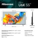 Televisão Smart TV Hisense Série U6KQ (2023) 55" Mini-LED 4K UHD VIDAA - Image 2