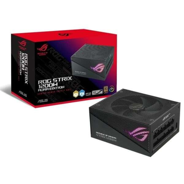Fonte de Alimentação ASUS ROG STRIX 1200W Gold Aura Edition 80 Plus Gold Modular