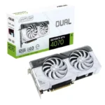 Placas Gráfica ASUS Dual GeForce RTX 4070 White Edition 12GB GDDR6X