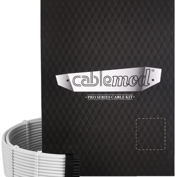 Kit de Cabos Duplo CableMod RT-Series Pro ModMesh 12VHPWR para ASUS/Seasonic Branco