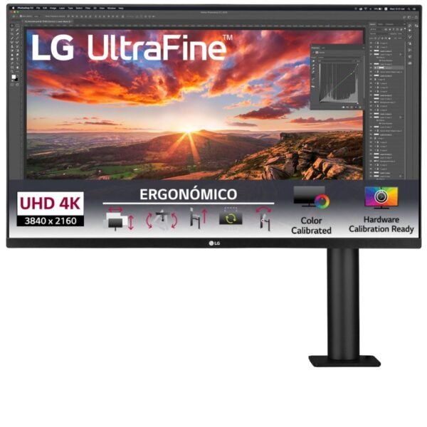 Monitor LG UltraFine Display Ergo 32UN880-B IPS 31.5" 4K UHD 16:9 60Hz FreeSync