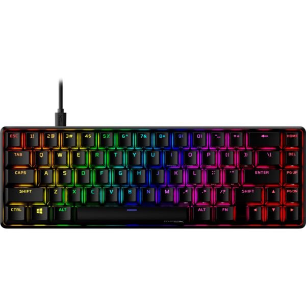 Teclado Mecânico HyperX Alloy Origins 65 RGB Preto Switch HyperX Red (US)