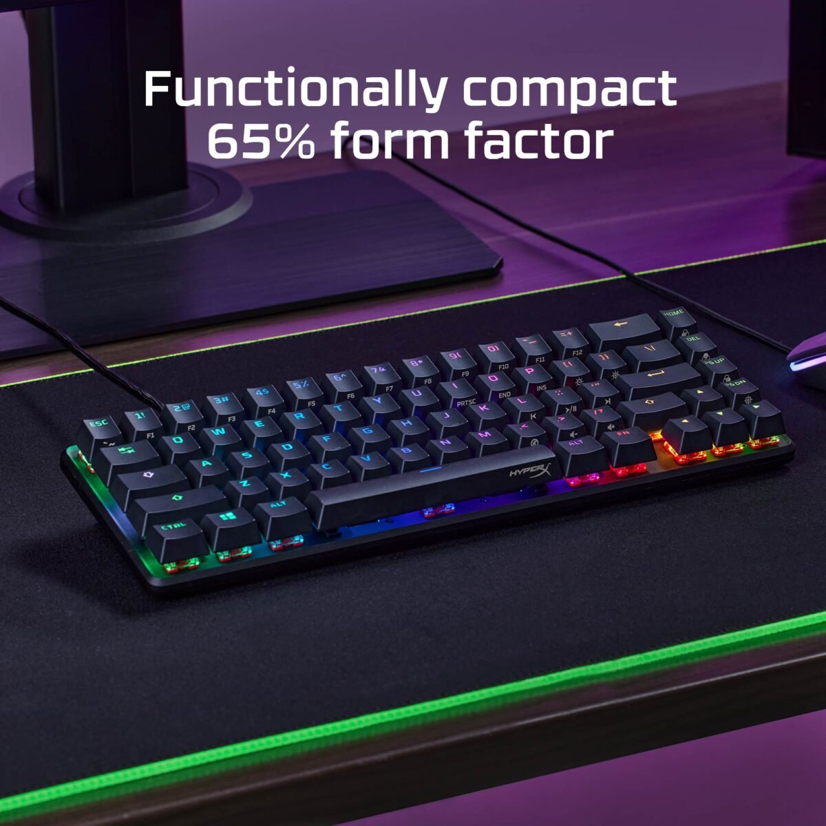 Teclado Mecânico HyperX Alloy Origins 65 RGB Preto Switch HyperX Red (US) - Image 4