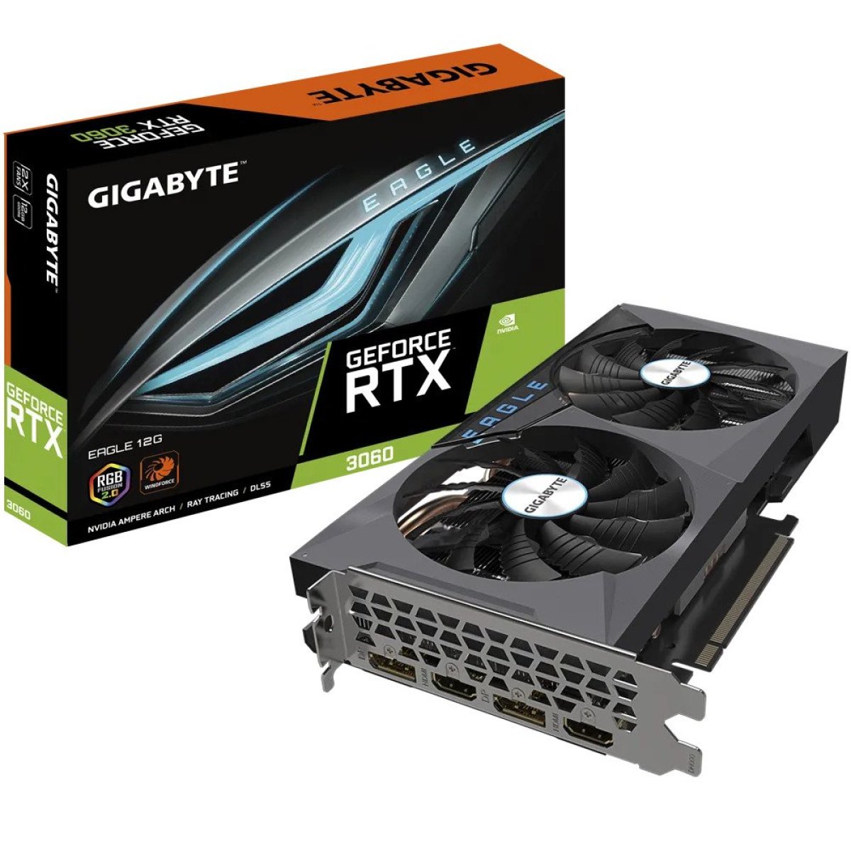 Placa Gráfica Gigabyte GeForce RTX 3060 Eagle OC 12GB GDDR6 (rev. 2.0) LHR - Image 1