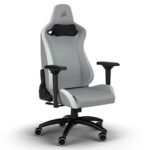 Cadeira Gaming Corsair TC200 Leatherette Cinza/Branca