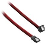 Cabo SATA III 90º CableMod ModMesh 30cm Vermelho Sangue