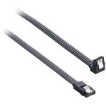 Cabo SATA III 90º CableMod ModMesh 60cm - Carbono