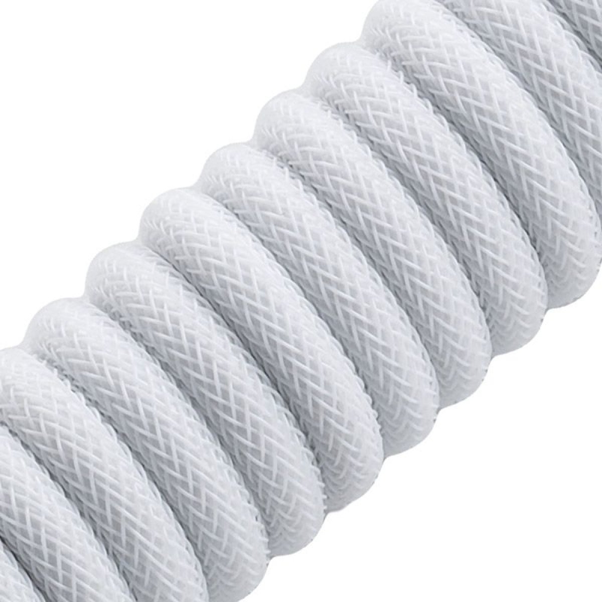 Cabo Coiled CableMod Pro para Teclado USB A - USB Type C 150cm - Glacier White - Image 2
