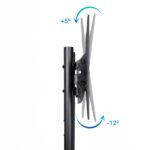 Suporte de chão Tooq FS1170M-B com rodízios para ecrãs 37"- 70", Preto - Image 4