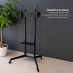 Suporte de chão Tooq FS1170M-B com rodízios para ecrãs 37"- 70", Preto - Image 8