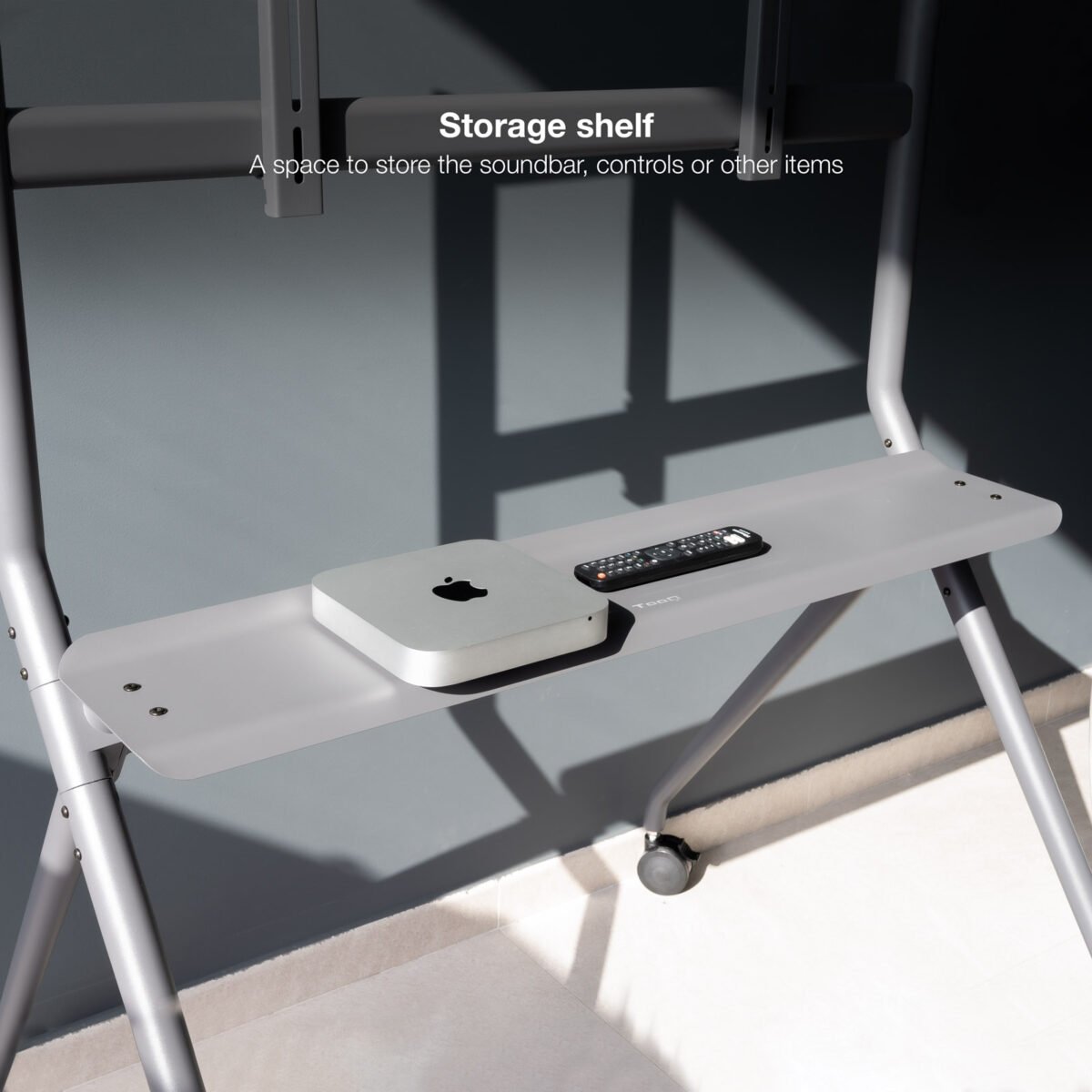 Suporte de Chão Tooq iSTAND com Rodas para Ecrãs 50"- 86" Cinzento - Image 6