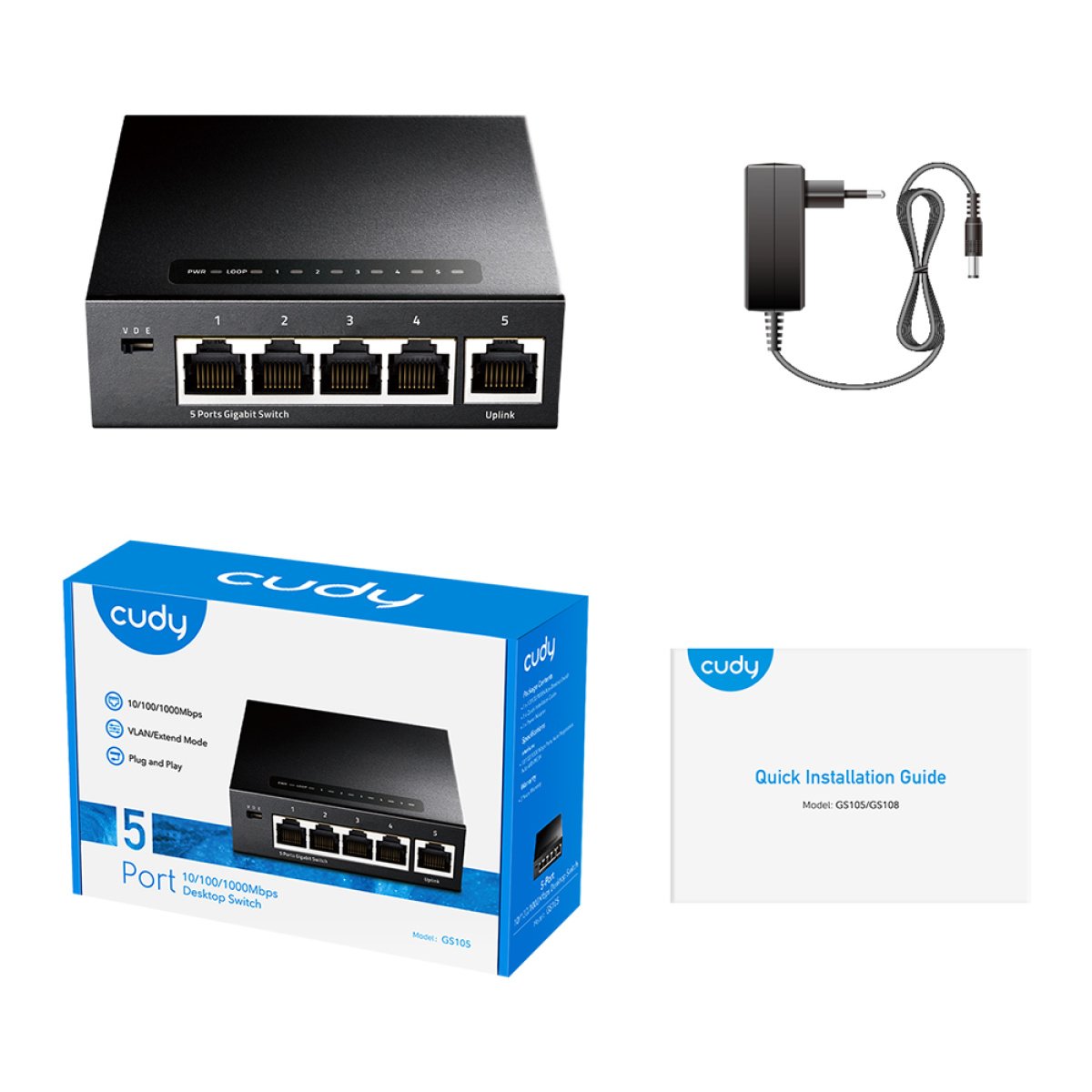 Switch Cudy GS105 5 Portas Gigabit UnManaged - Image 5