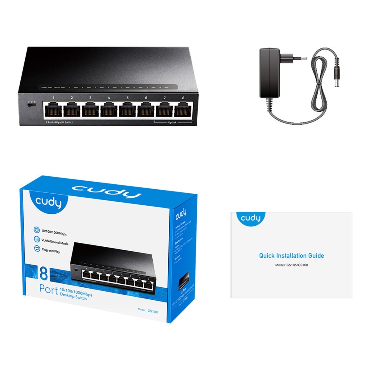 Switch Cudy GS108 8 Portas Gigabit UnManaged - Image 5