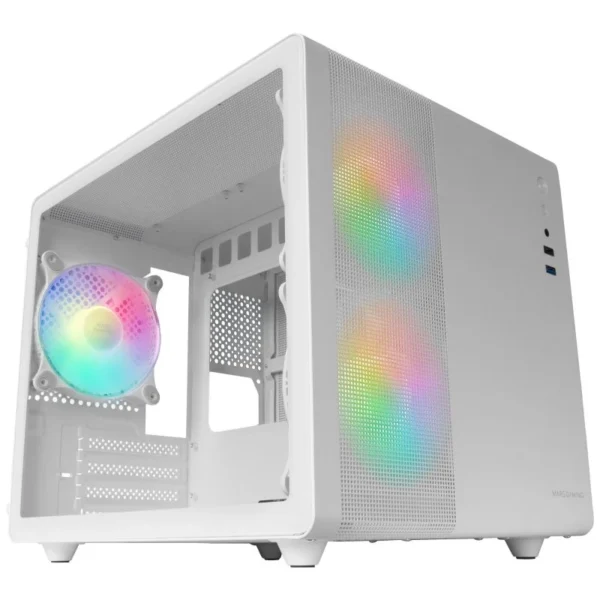 Caixa Micro-ATX Mars Gaming MC-400 FRGB Vidro Temperado Branca