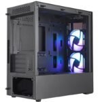 Caixa Cooler Master MasterBox Micro-ATX MB320L ARGB Vidro Temperado Preta - Image 6