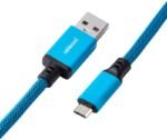 Cabo Coiled CableMod Classic para Teclado USB A - Micro USB 150cm - Spectrum Blue - Image 3