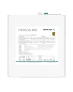 Fonte de Alimentação DeepCool ATX 850W PX850G EU 80 Gold ATX 3.0 WHITE - Image 3