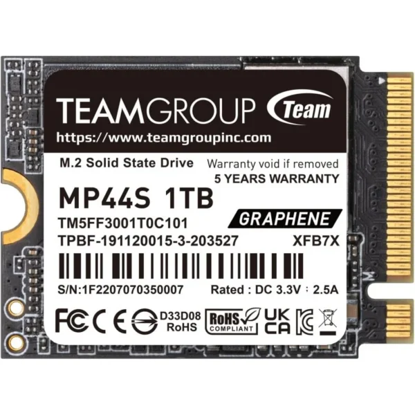 Disco SSD Team Group MP44S 1TB M.2 PCIe 4.0
