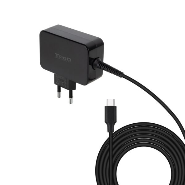Carregador para Portátil Tooq GAN USB-C PD 65W Preto