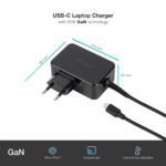 Carregador para Portátil Tooq GAN USB-C PD 65W Preto - Image 3