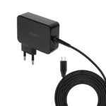 Carregador para Portátil Tooq GAN USB-C PD3.0 90W, Preto