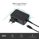 Carregador para Portátil Tooq GAN USB-C PD3.0 90W, Preto - Image 2