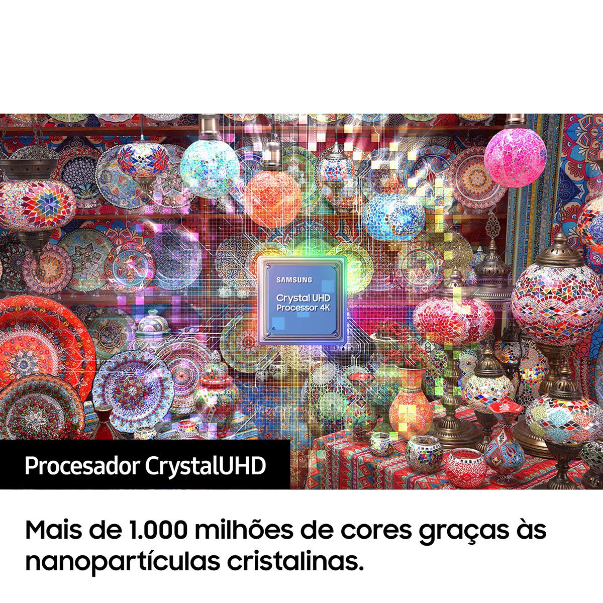 Televisão Samsung CU7105 (2023) Crystal UHD SmartTV 55" LED 4K UHD - Image 4