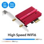 Placa de Rede Cudy WE4000 AX5400 Wi-Fi 6/6E Bluetooth 5.2 PCI Express - Image 3