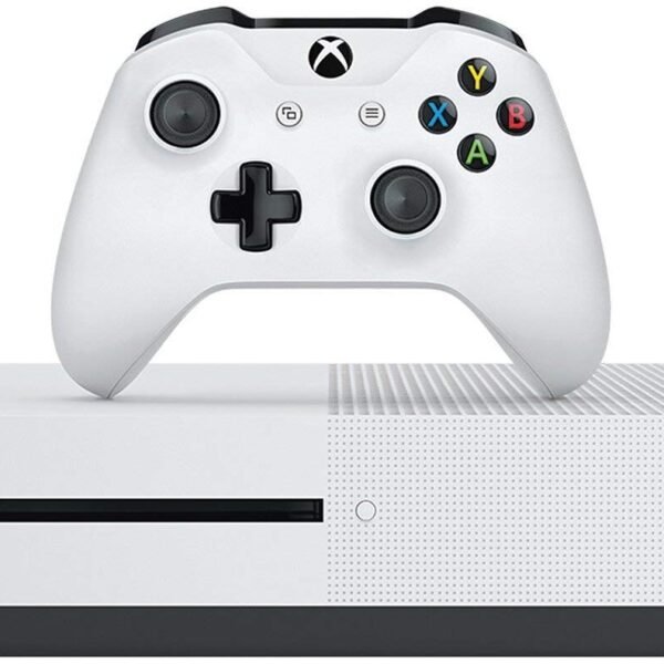 Consola Microsoft Xbox One S 1TB Branca Usada c/ 2 comandos (inclui 3 jogos)