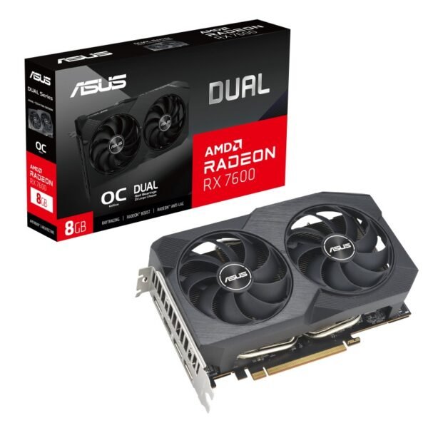 Placa Gráfica Asus Dual Radeon RX 7600 V2 8GB GDDR6 OC Edition