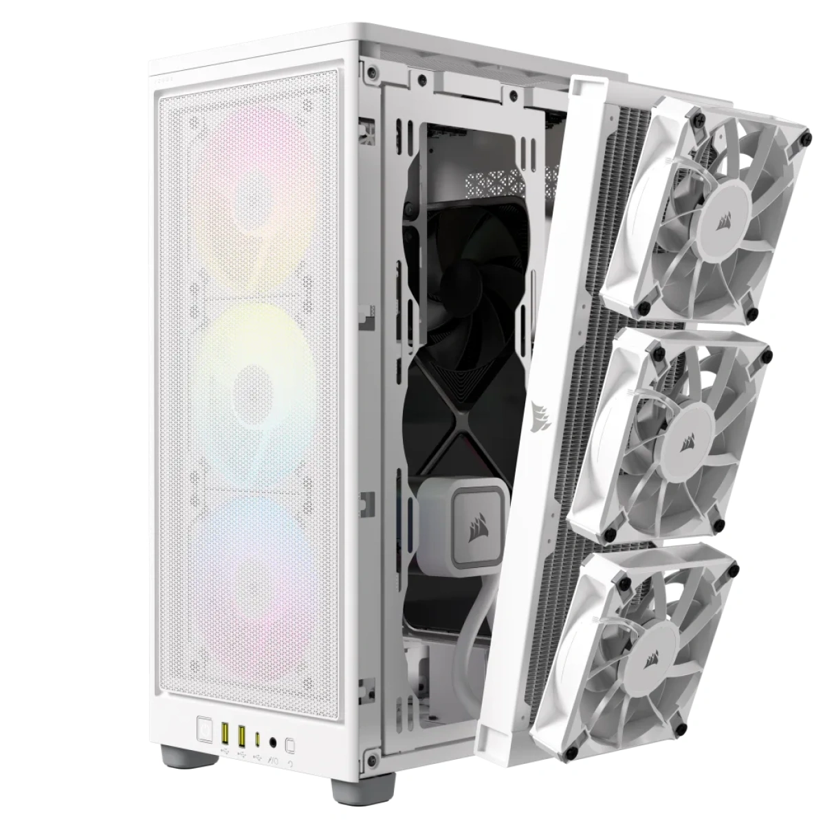 Caixa Mini-ITX Corsair iCUE 2000D Airflow RGB Branca - Image 10